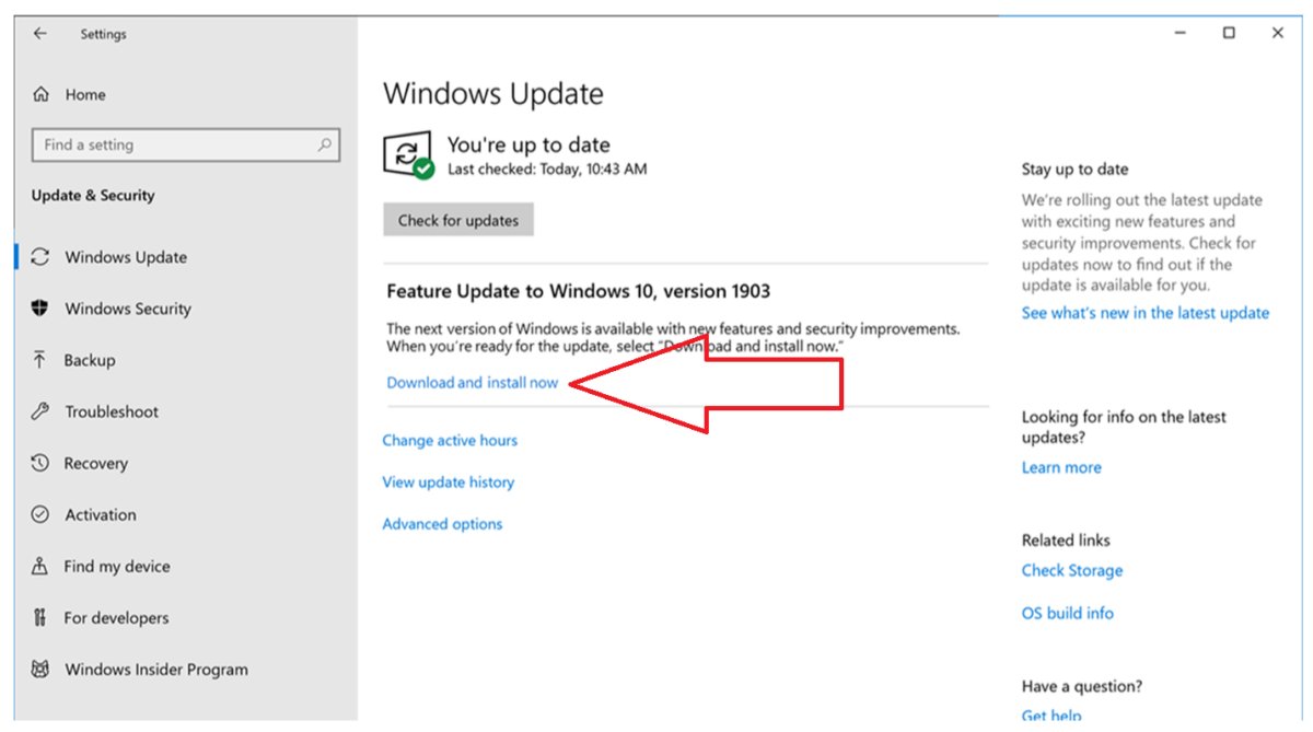 Manually download for windows 10 updates